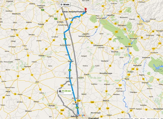 ROAD MAP from DELHI to WRITERSHILL